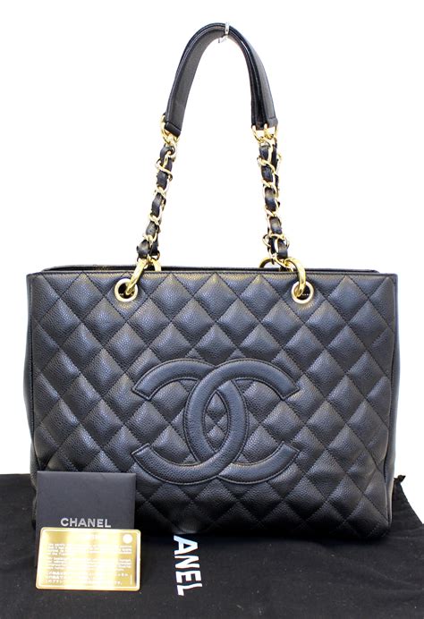 Chanel black tote bag